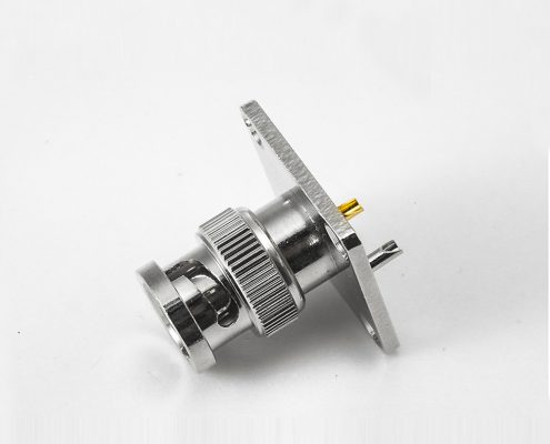 BNC 75欧姆直式公头法兰盘式座子