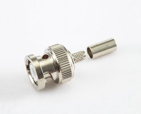 BNC 公头直式压接SYV50-2电缆