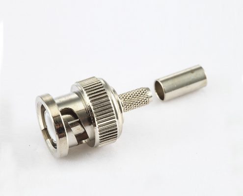 BNC  公头直式压接RG174/RG316电缆