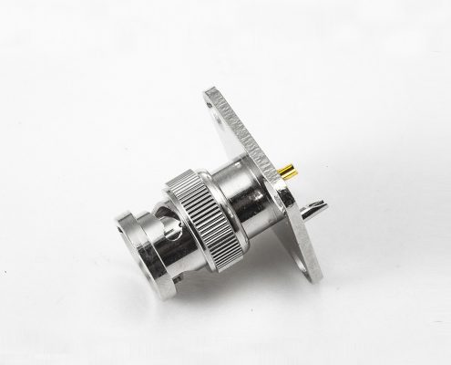 BNC  75欧姆公头直式法兰盘式座子