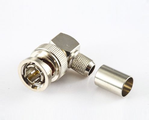 BNC  75欧姆公头弯式压接13电缆