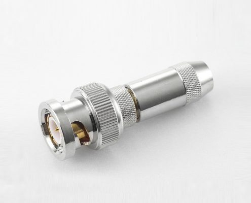 BNC  75欧姆公头直式压接RG59/SYV75-4电缆