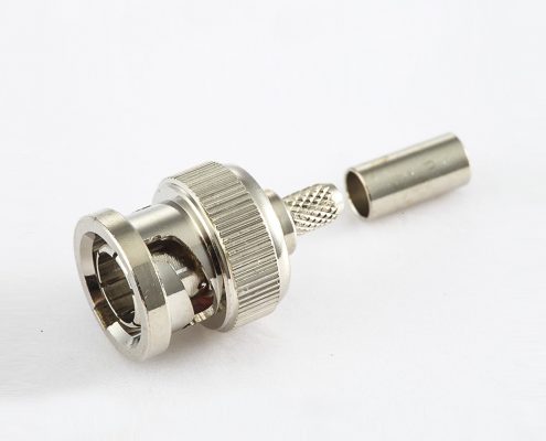 BNC  75欧姆公头直式压接SYV75-2电缆