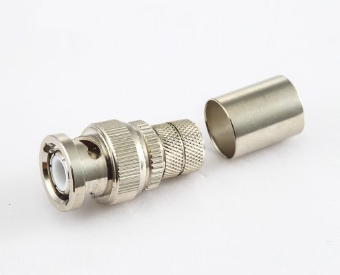 BNC 公头直式压接RG213/SYV50-7电缆