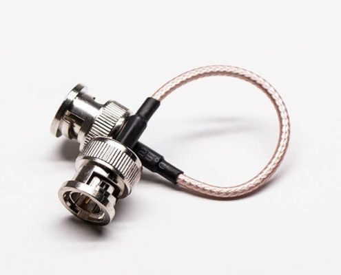 双BNC头同轴线直式公转接射频同轴线RG179