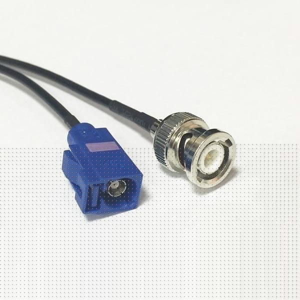 Fakra视频连接器C型母头转BNC公头接RG174线束 Fakra视频连接器C型母头转BNC公头接RG174线束