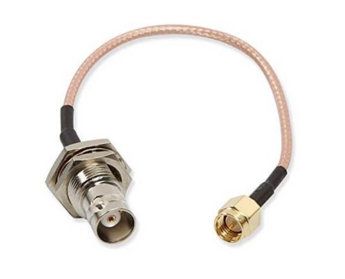 SMA 信号线RG316接BNC母头转SMA公头天线专用