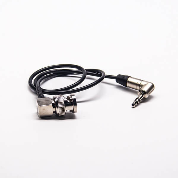 BNC90度转3.5mm线材 90度BNC公头弯式转3.5mm纽崔克原厂弯头接RG174线40CM BNC90度转3.5mm线材 90度BNC公头弯式转3.5mm纽崔克原厂弯头接RG174线40CM