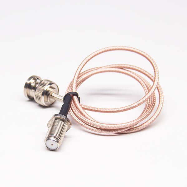 F头线供应厂家BNC公转F母接RG179线长60CM F头线供应厂家BNC公转F母接RG179线长60CM