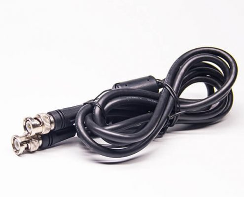 2m线 BNC公转公接RG58线带磁环注塑式