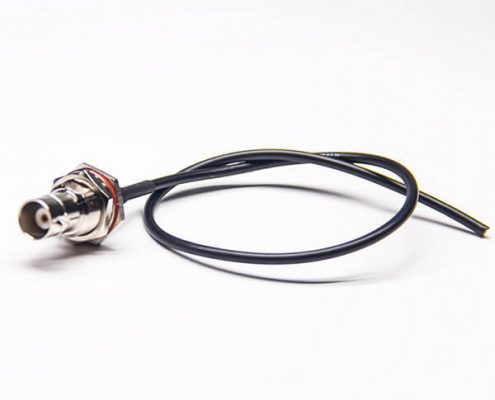 同轴线bnc接头直式穿墙防水母头接RG174线