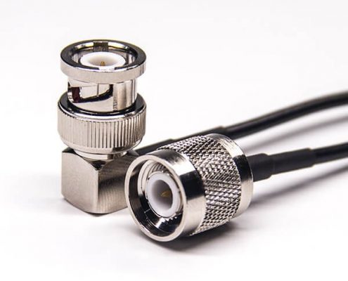 同轴电缆tnc接头直式转bnc弯公头接RG174