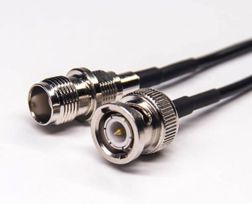 tnc母头 接头转bnc直公头180度射频线接RG174线材