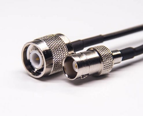 bnc母头 直头 组装式电缆转bnc直公头180度接rg174线材