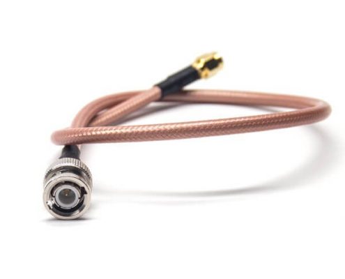 RF线材BNC公头直式转SMA公头直式同轴线缆接RG142