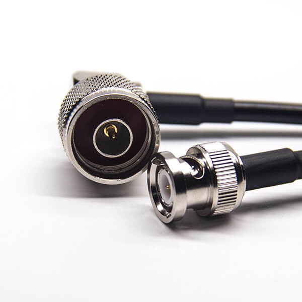 BNC线180度直式公头转N型90度弯式公头线接RG223 RG58 BNC线180度直式公头转N型90度弯式公头线接RG223 RG58