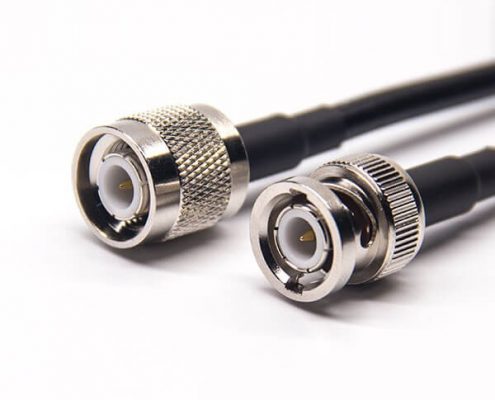 视频线BNC接头公头直式转TNC公头直式组装线材接RG223 RG58