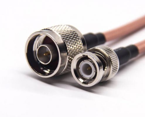 射频线接头N型公头直式转BNC公头直式接RG142